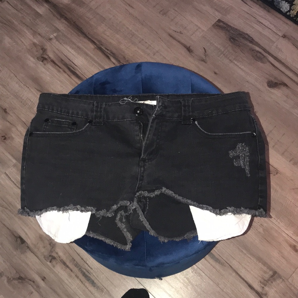 Forever 21 Black Denim Shorts
